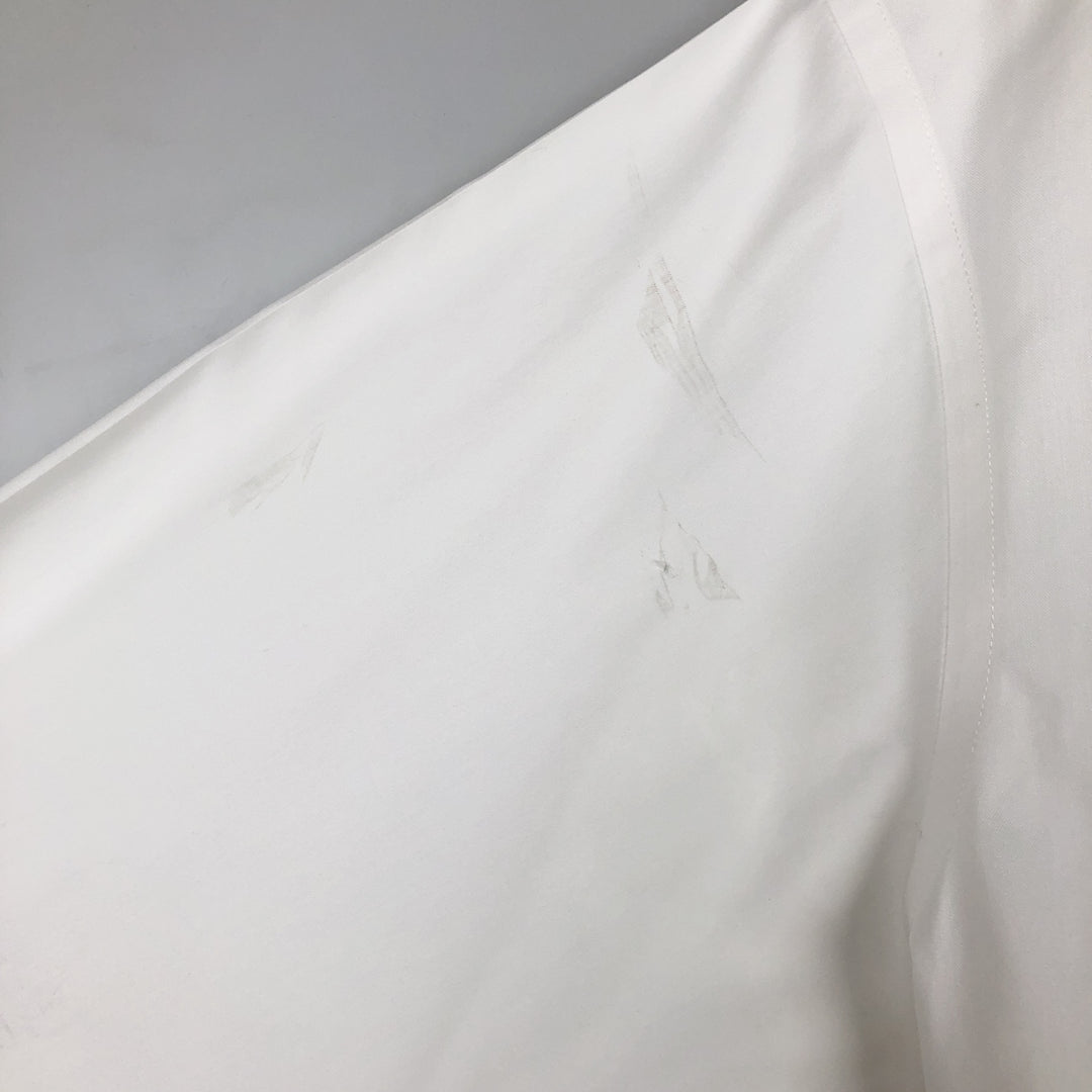 Brooks Brothers 1818 REGENT Long-Sleeve Cotton Shirt, Men's Size XL (approx.) cotton white type Vintage Second Hand