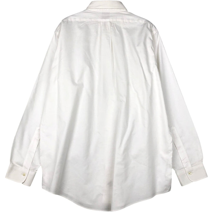 Brooks Brothers Est.1818 Traditional Fit Long-Sleeve Button-Down Shirt, Men's Size L (approx.) Supima Cotton white type Vintage Second Hand