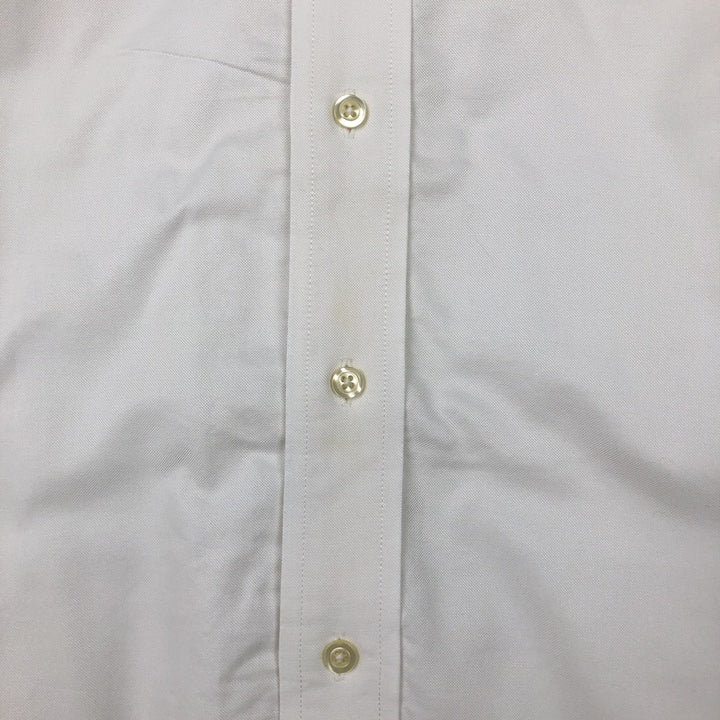 Brooks Brothers Est.1818 Traditional Fit Long-Sleeve Button-Down Shirt, Men's Size L (approx.) Supima Cotton white type Vintage Second Hand