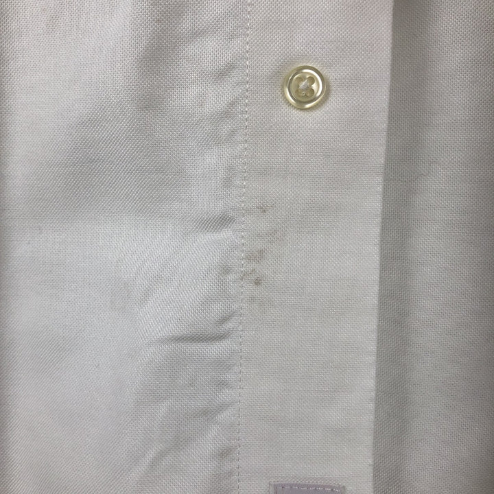 Brooks Brothers Est.1818 Traditional Fit Long-Sleeve Button-Down Shirt, Men's Size L (approx.) Supima Cotton white type Vintage Second Hand
