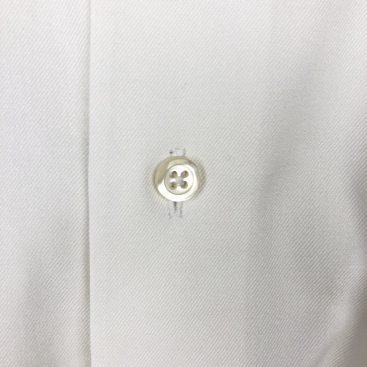 Brooks Brothers Est.1818 Madison Dit Wide Collar Long Sleeve Cotton Shirt, Men's Size XL (approx.) Supima Cotton white type Vintage Second Hand