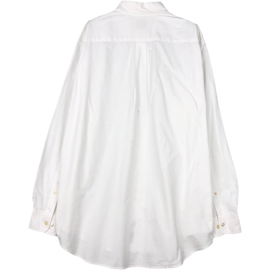 Brooks Brothers Est.1818 Regular Fit Long-Sleeve Button-Down Shirt, Men's Size L (approx.) Supima Cotton white type Vintage Second Hand