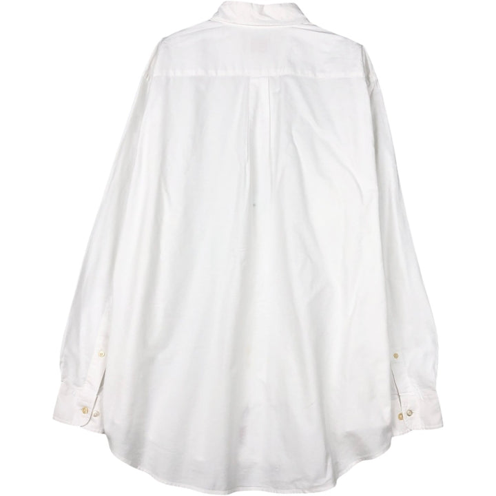 Brooks Brothers Est.1818 Regular Fit Long-Sleeve Button-Down Shirt, Men's Size L (approx.) Supima Cotton white type Vintage Second Hand