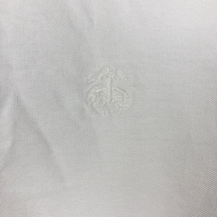 Brooks Brothers Est.1818 Regular Fit Long-Sleeve Button-Down Shirt, Men's Size L (approx.) Supima Cotton white type Vintage Second Hand
