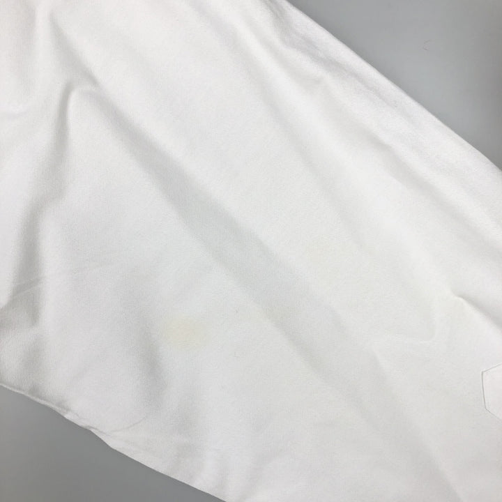 Brooks Brothers Est.1818 Regular Fit Long-Sleeve Button-Down Shirt, Men's Size L (approx.) Supima Cotton white type Vintage Second Hand