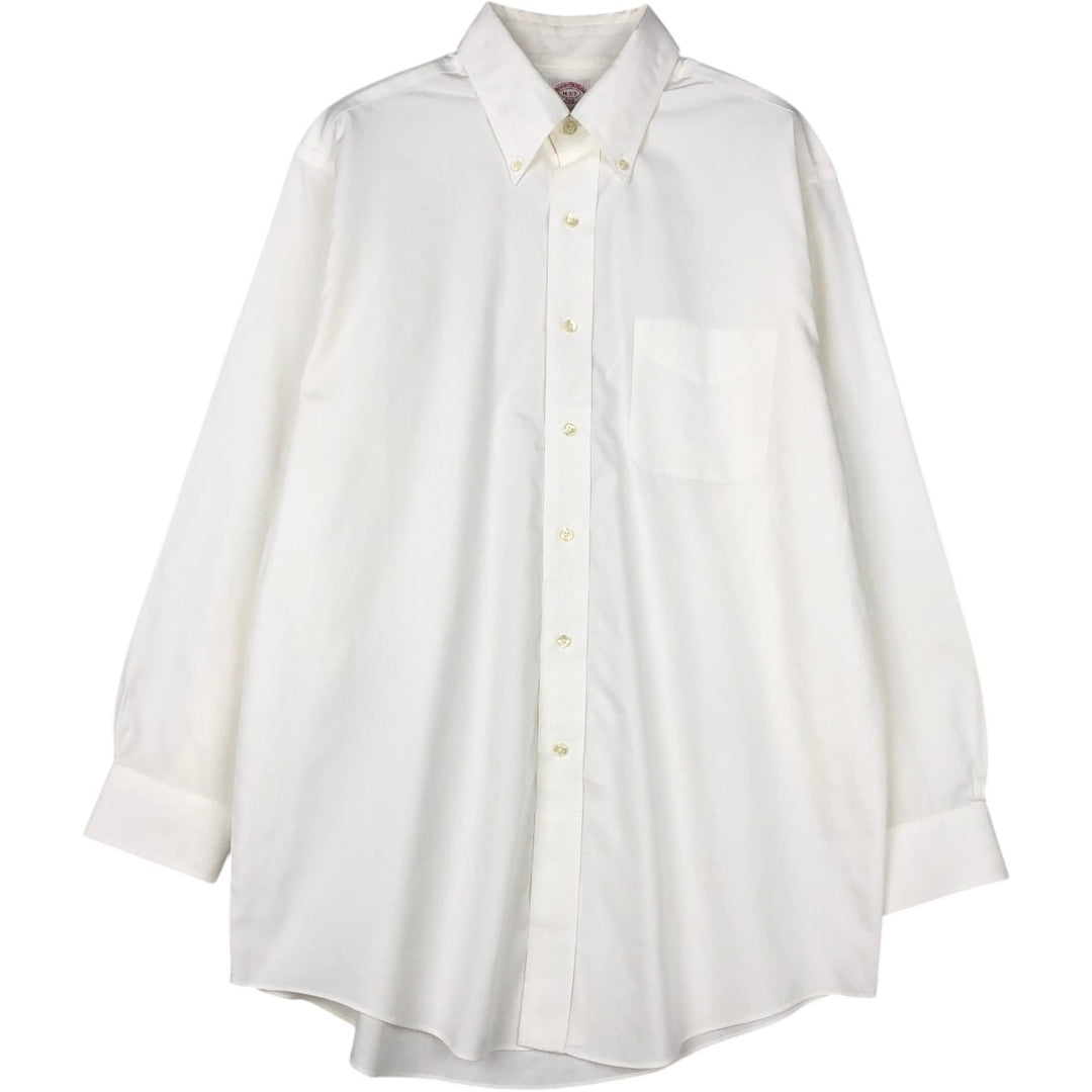 Brooks Brothers 346 long sleeve button-down shirt, men's size L cotton white type Vintage Second Hand