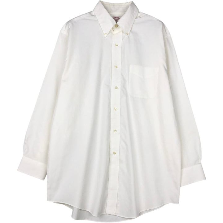 Brooks Brothers 346 long sleeve button-down shirt, men's size L cotton white type Vintage Second Hand