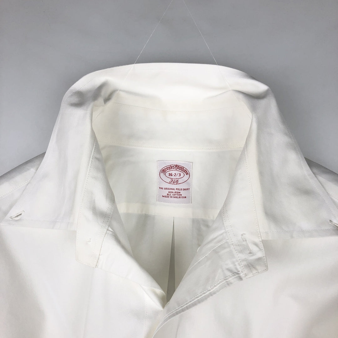 Brooks Brothers 346 long sleeve button-down shirt, men's size L cotton white type Vintage Second Hand
