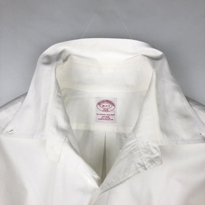 Brooks Brothers 346 long sleeve button-down shirt, men's size L cotton white type Vintage Second Hand