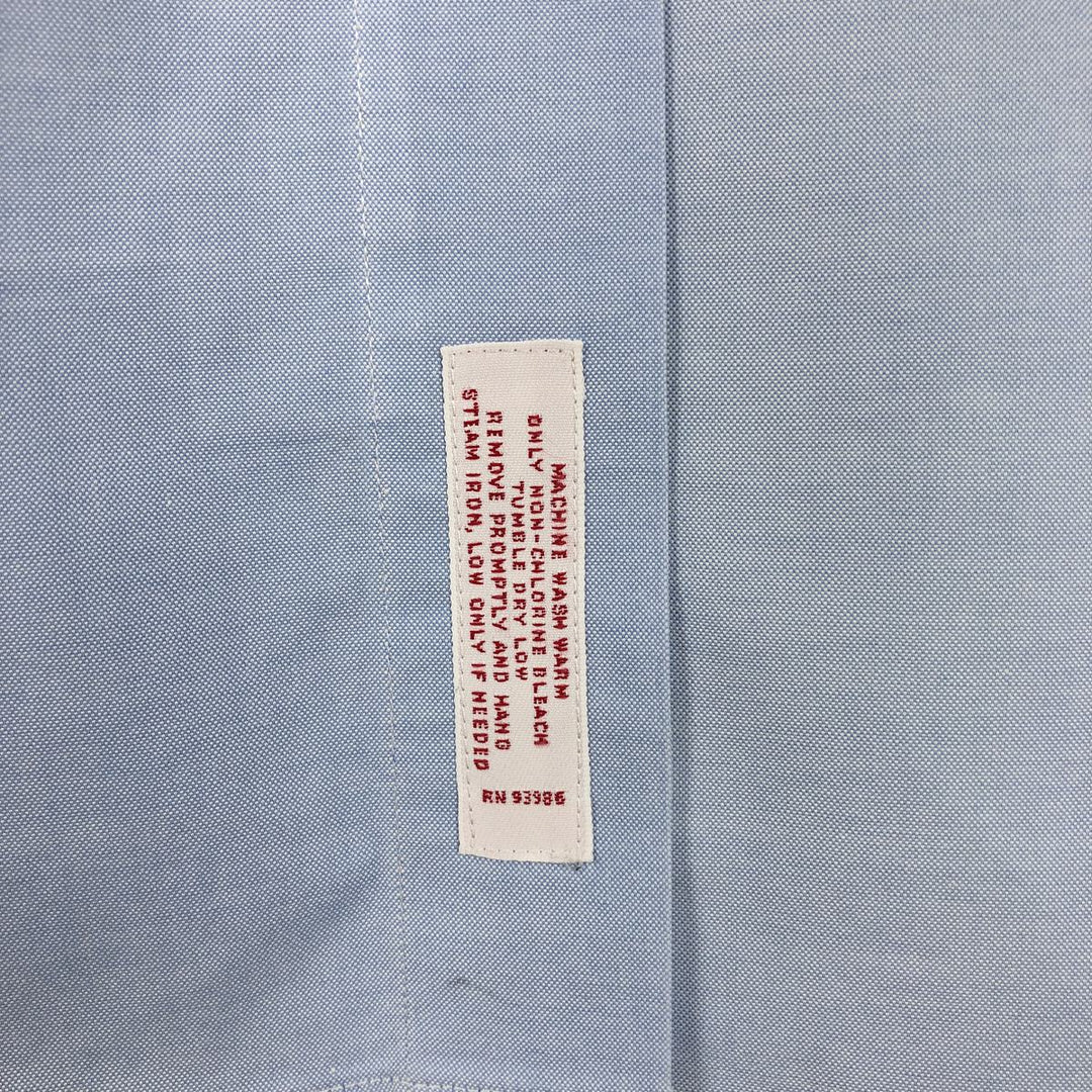 Brooks Brothers Est.1818 MADISON Long Sleeve Button Down Shirt, Men's XL Supima Cotton Blue type light blue Vintage Second Hand