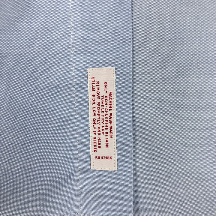 Brooks Brothers Est.1818 MADISON Long Sleeve Button Down Shirt, Men's XL Supima Cotton Blue type light blue Vintage Second Hand