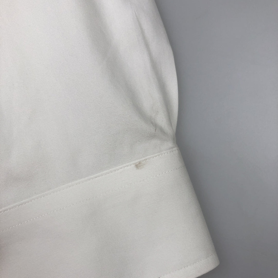 Brooks Brothers Est.1818 Traditional Fit Long-Sleeve Button-Down Shirt, Men's Size L (approx.) cotton white type Vintage Second Hand