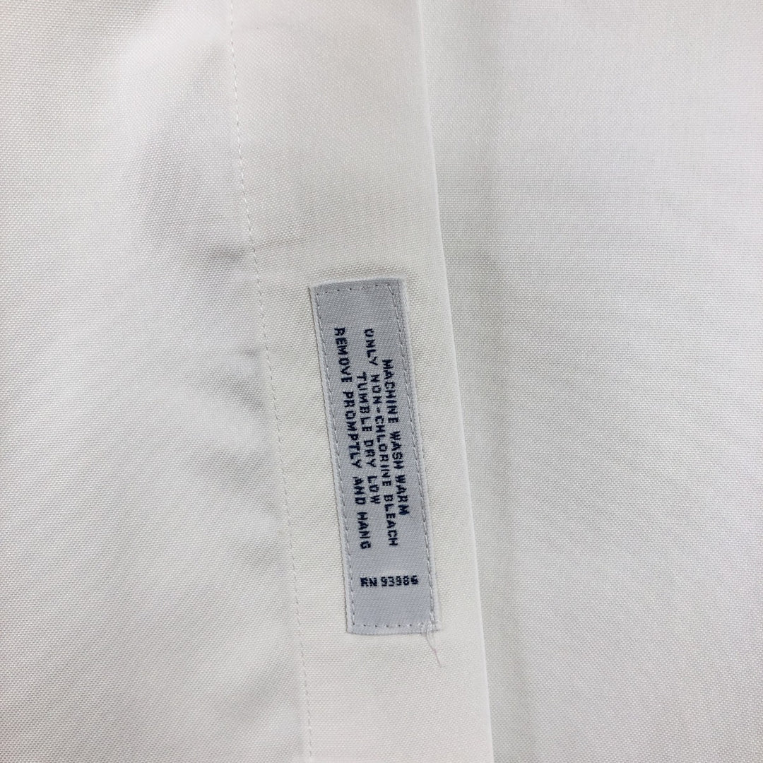Brooks Brothers Est.1818 CLASSIC long sleeve cotton shirt, men's size L Supima Cotton white type Vintage Second Hand