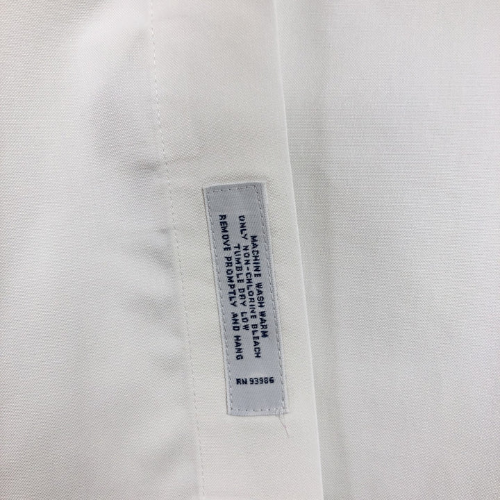 Brooks Brothers Est.1818 CLASSIC long sleeve cotton shirt, men's size L Supima Cotton white type Vintage Second Hand