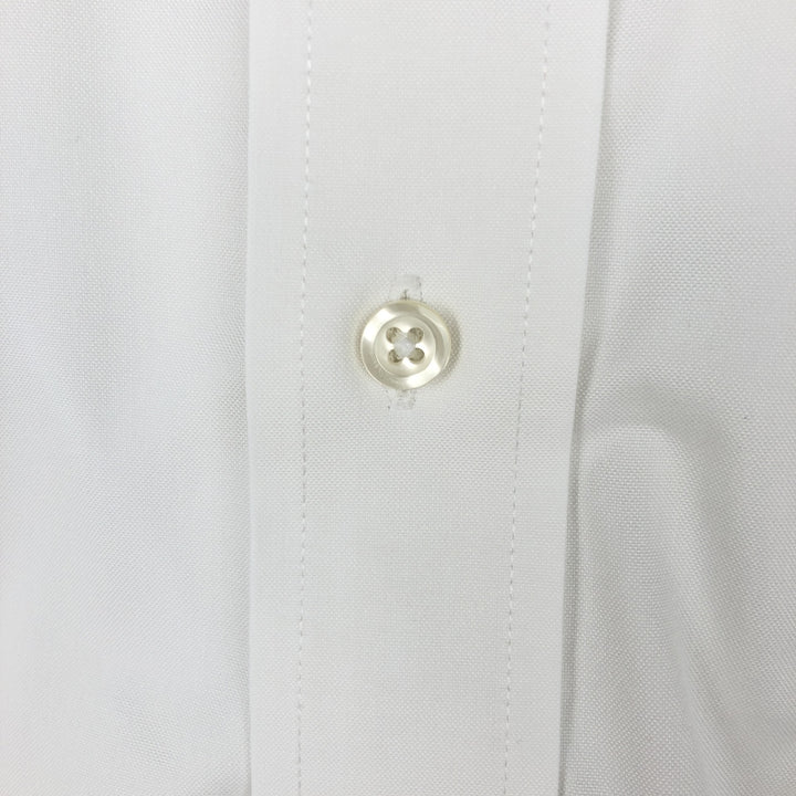 Brooks Brothers Est.1818 CLASSIC long sleeve cotton shirt, men's size L Supima Cotton white type Vintage Second Hand