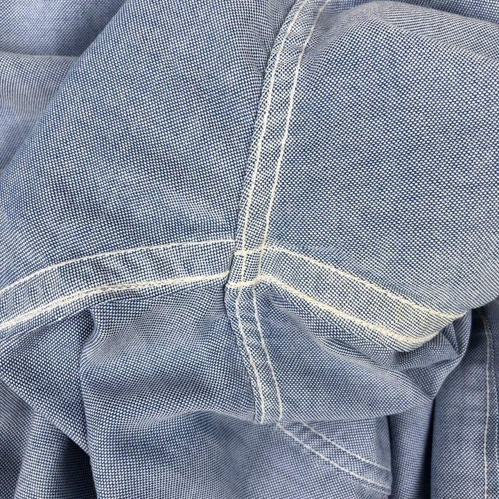 Vintage LLBean long-sleeved button-down shirt from the 1990s, men's size L (approx.). cotton blue type Vintage Second Hand