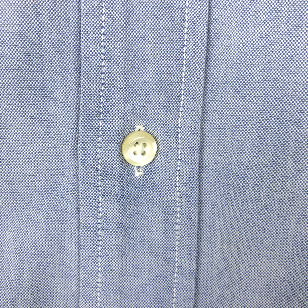Brooks Brothers Est.1818 Sport Shirt, Long Sleeve Button-Down Shirt, Made in USA, Men's Size L (approx.) cotton navy blue type Vintage Second Hand