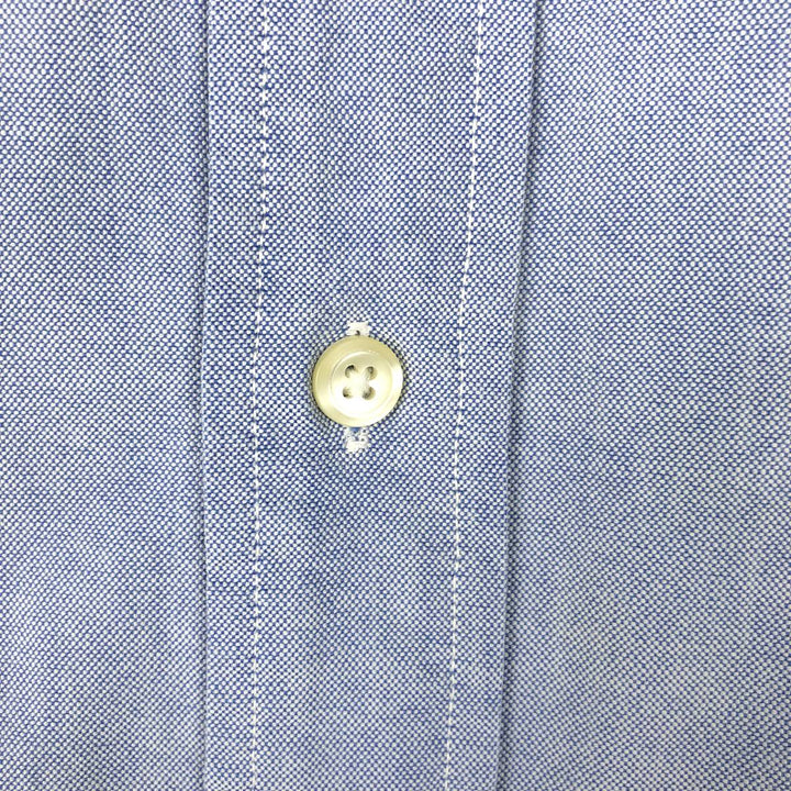 Brooks Brothers Est.1818 Sport Shirt, Long Sleeve Button-Down Shirt, Made in USA, Men's Size L (approx.) cotton navy blue type Vintage Second Hand
