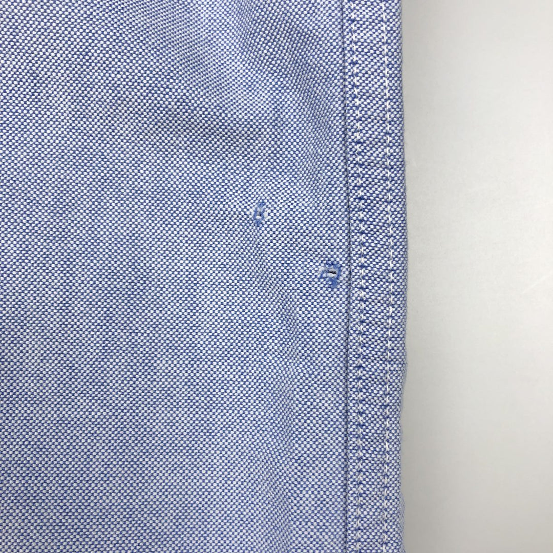 Brooks Brothers Est.1818 Sport Shirt, Long Sleeve Button-Down Shirt, Made in USA, Men's Size L (approx.) cotton navy blue type Vintage Second Hand