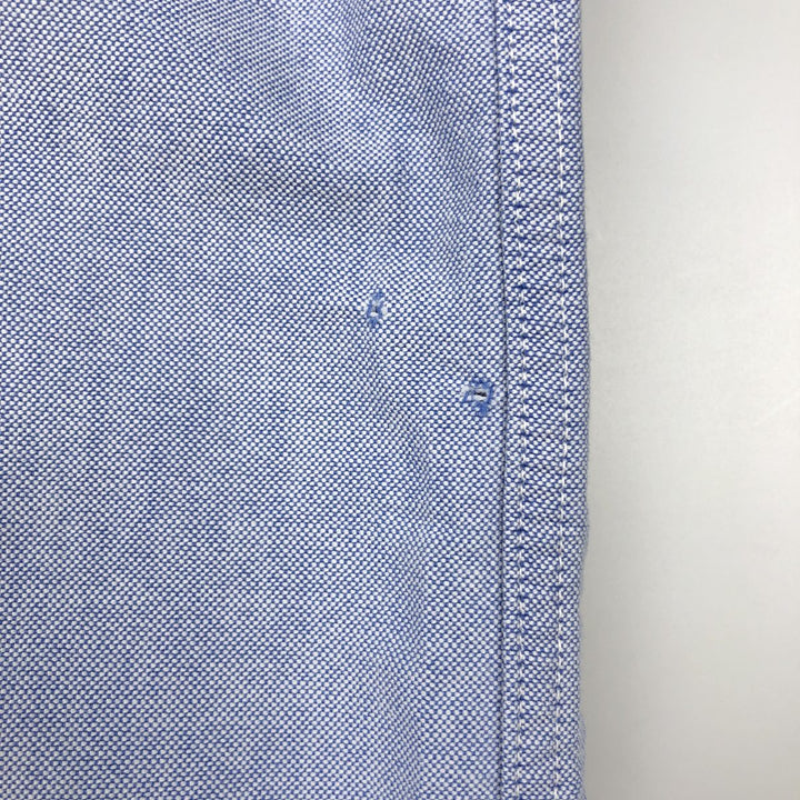 Brooks Brothers Est.1818 Sport Shirt, Long Sleeve Button-Down Shirt, Made in USA, Men's Size L (approx.) cotton navy blue type Vintage Second Hand