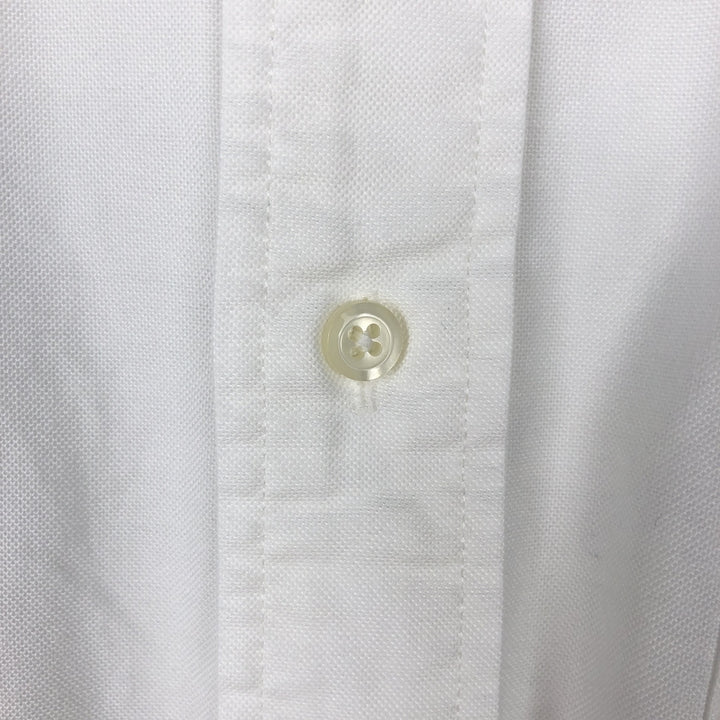 Brooks Brothers Est.1818 Traditional Fit Long-Sleeve Button-Down Shirt, Made in USA, Men's Size L (approx.) Supima Cotton white type Vintage Second Hand