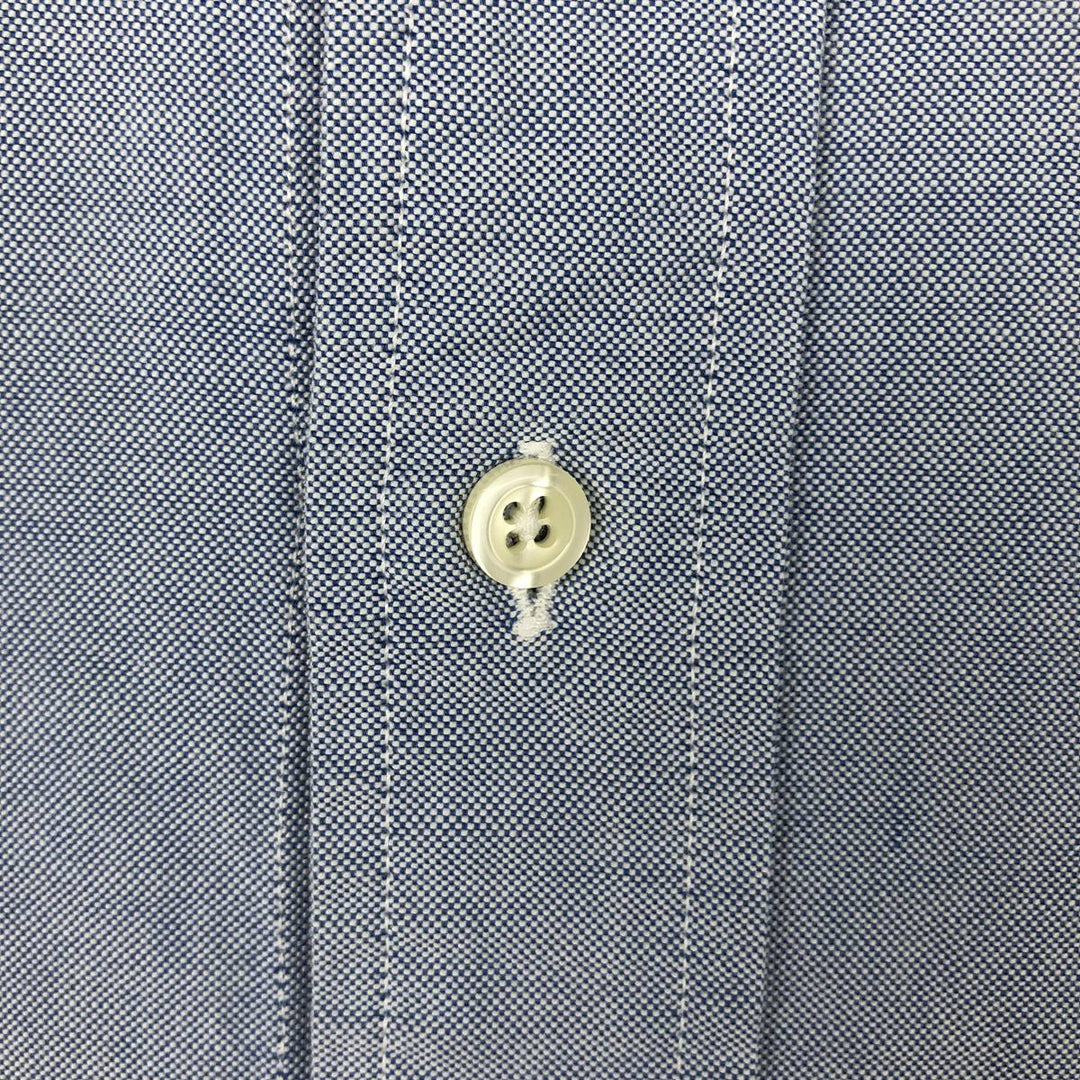 Brooks Brothers Est.1818 Traditional Fit Long-Sleeve Button-Down Shirt, Made in USA, Men's Size L (approx.) Supima Cotton blue type Vintage Second Hand