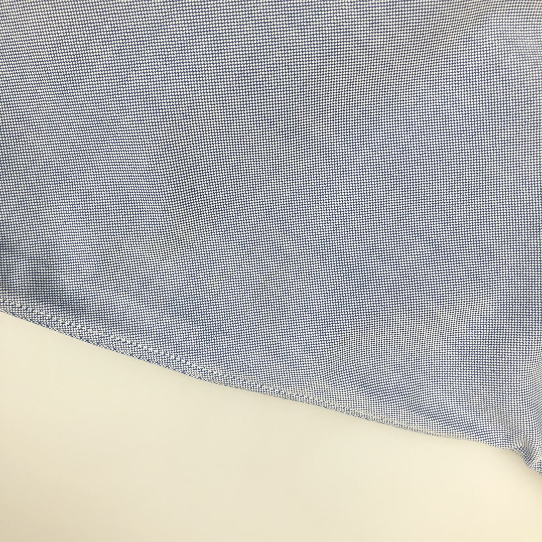 Brooks Brothers Est.1818 Traditional Fit Long-Sleeve Button-Down Shirt, Made in USA, Men's Size L (approx.) Supima Cotton blue type Vintage Second Hand