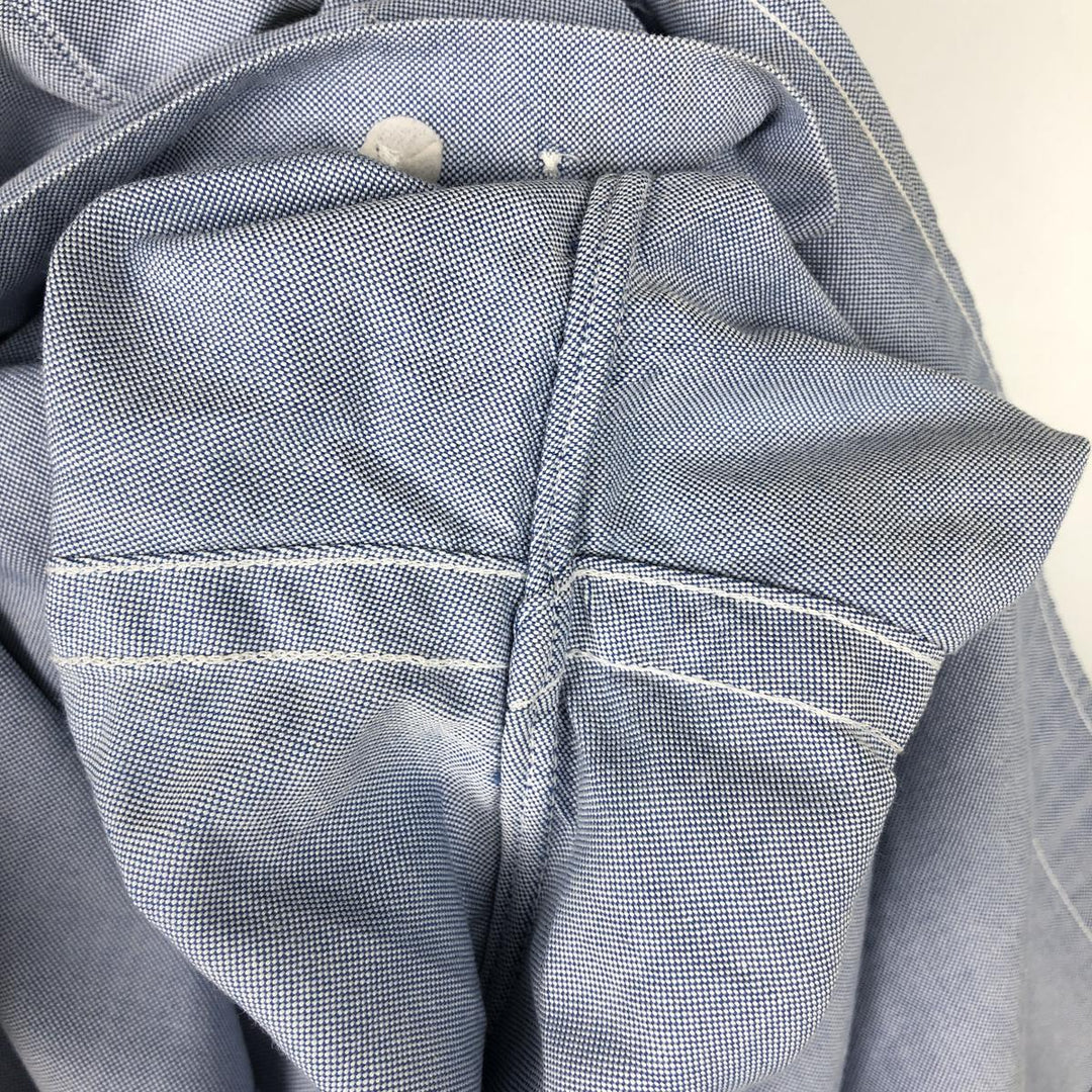 Brooks Brothers Est.1818 Traditional Fit Long-Sleeve Button-Down Shirt, Made in USA, Men's Size L (approx.) Supima Cotton blue type Vintage Second Hand