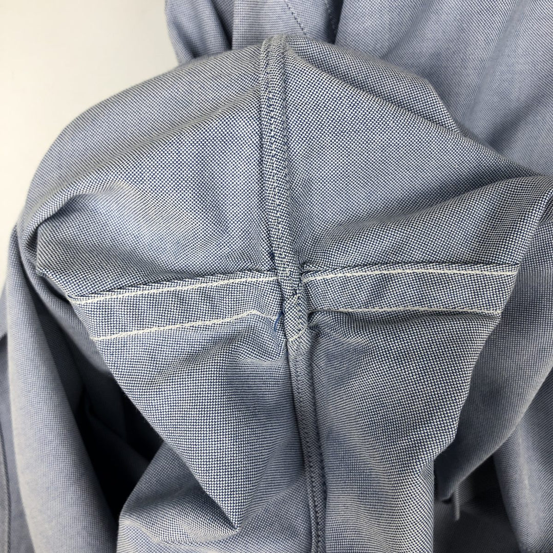 Brooks Brothers Est.1818 Traditional Fit Long-Sleeve Button-Down Shirt, Made in USA, Men's Size L (approx.) Supima Cotton blue type Vintage Second Hand