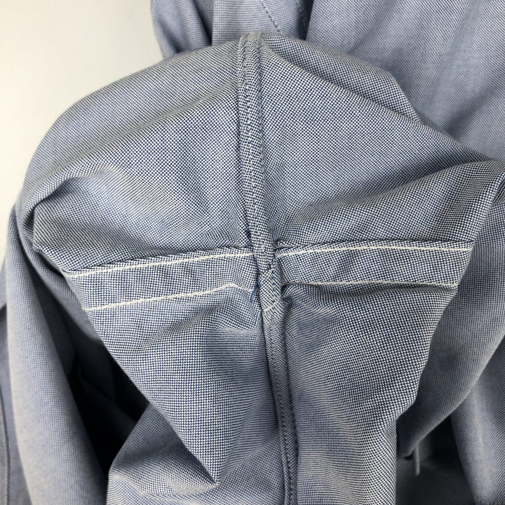 Brooks Brothers Est.1818 Traditional Fit Long-Sleeve Button-Down Shirt, Made in USA, Men's Size L (approx.) Supima Cotton blue type Vintage Second Hand