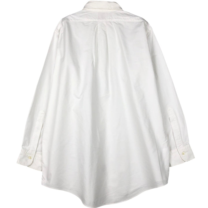 Brooks Brothers Est. 1818 Traditional Fit Long Sleeve Button-Down Shirt, Made in USA, Men's Size XL Supima Cotton white type Vintage Second Hand
