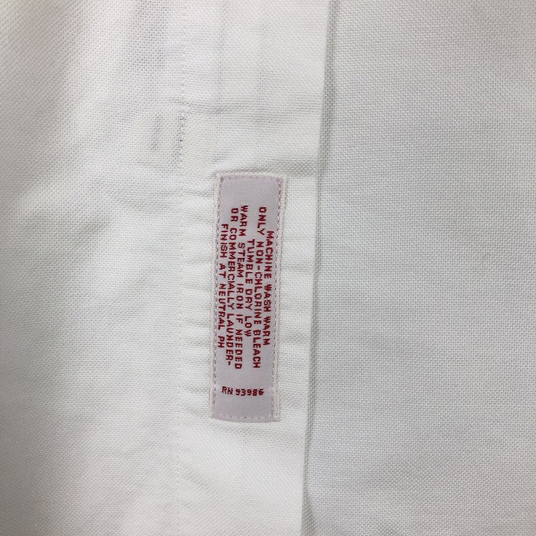 Brooks Brothers Est. 1818 Traditional Fit Long Sleeve Button-Down Shirt, Made in USA, Men's Size XL Supima Cotton white type Vintage Second Hand