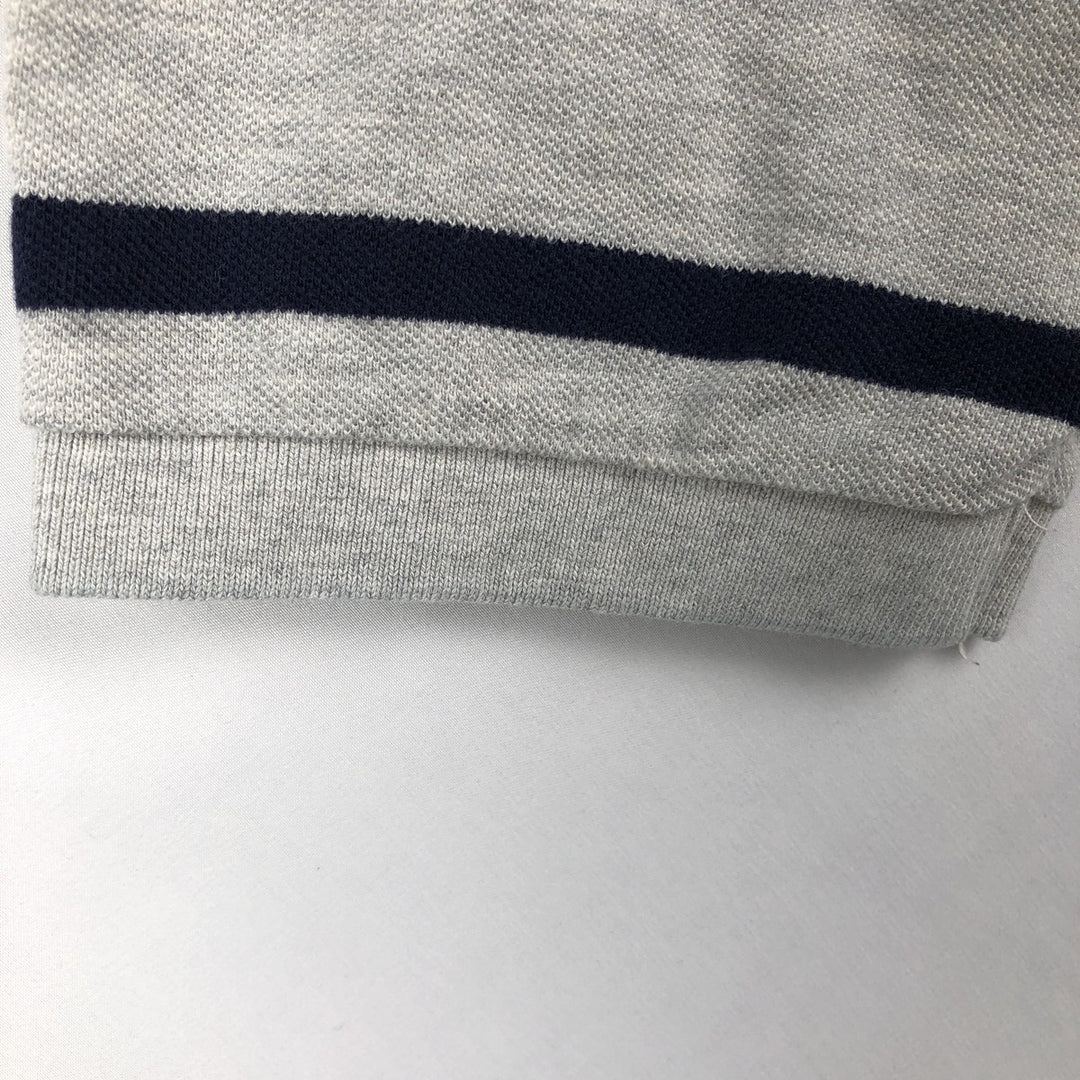 Ralph Lauren POLO by Ralph Lauren Short-Sleeve Striped Polo Shirt, Men's Size L (approx.) cotton gray type Vintage Second Hand