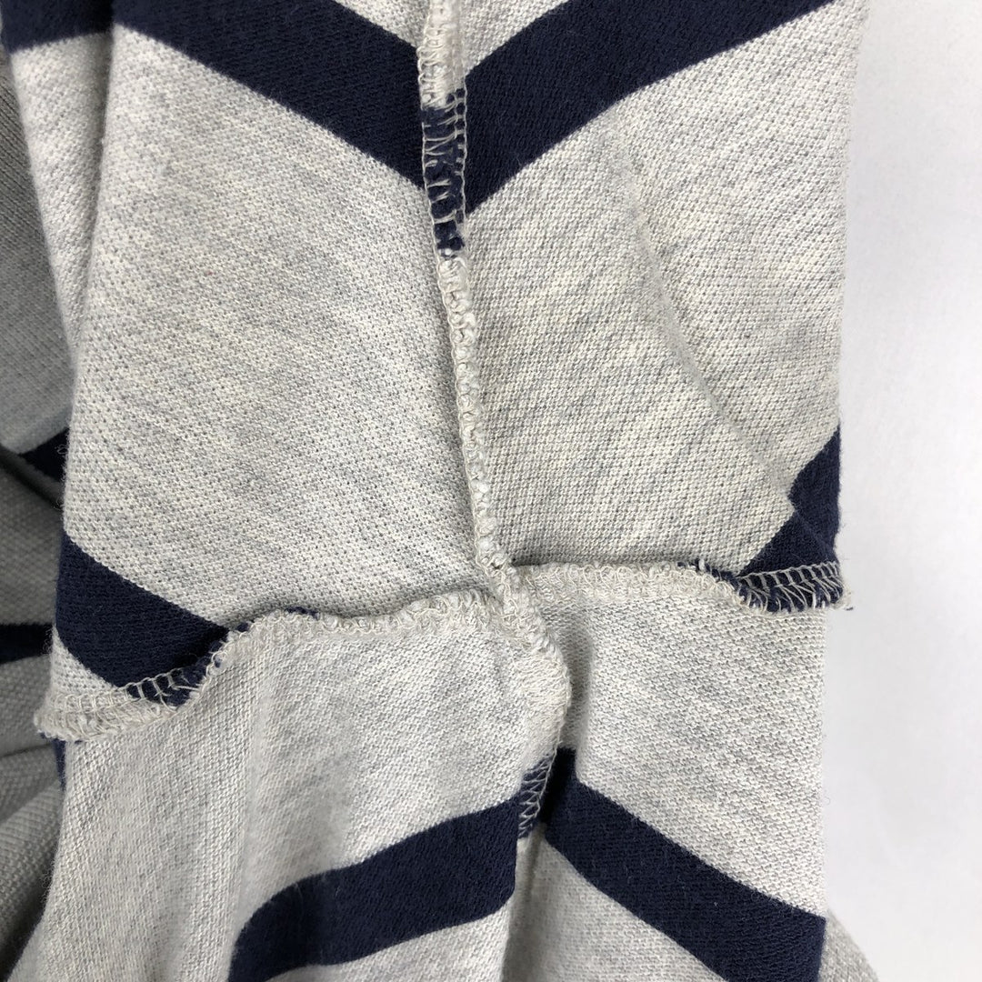 Ralph Lauren POLO by Ralph Lauren Short-Sleeve Striped Polo Shirt, Men's Size L (approx.) cotton gray type Vintage Second Hand