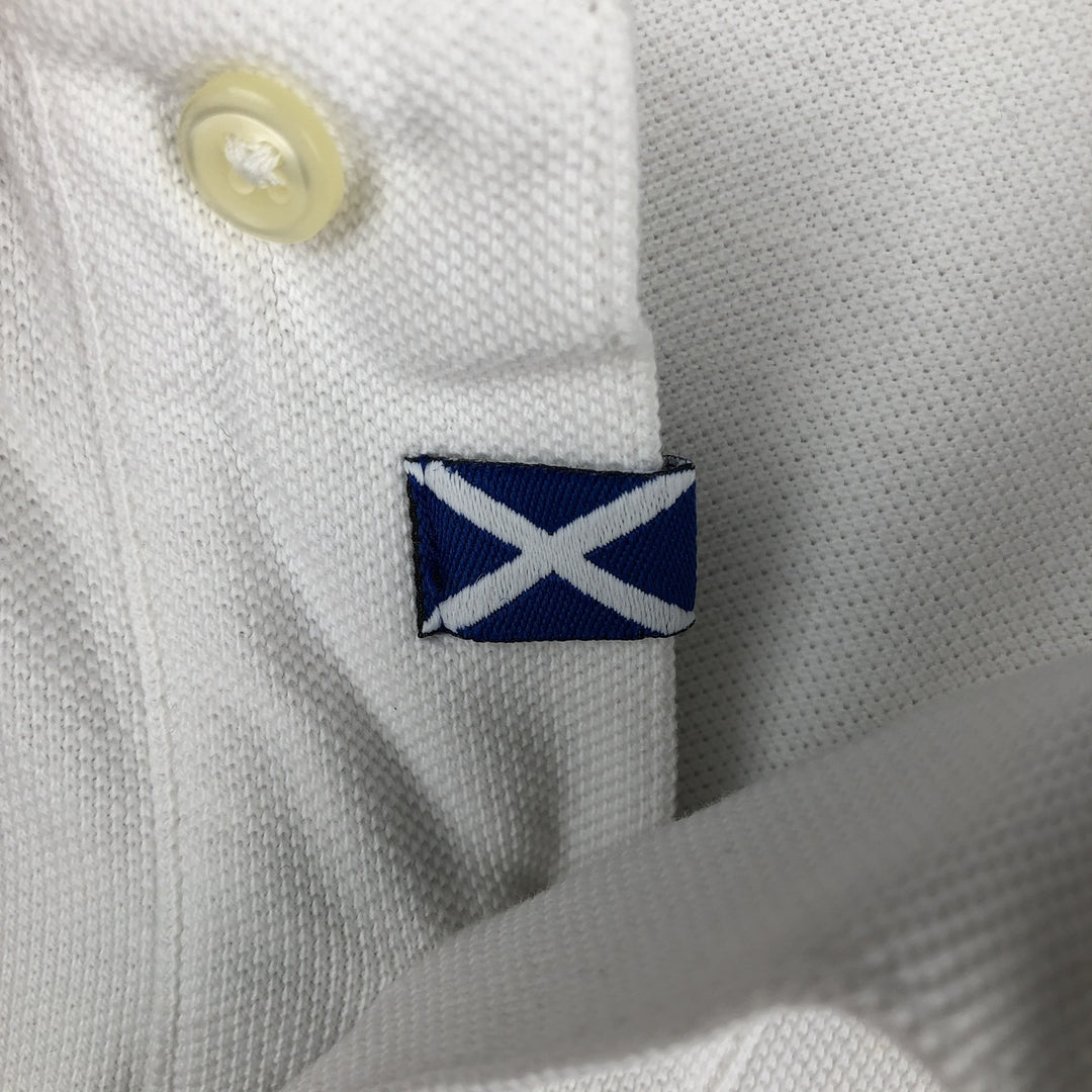 Ralph Lauren POLO RALPH LAUREN CUSTOM FIT Big Pony Short Sleeve Polo Shirt Men's XL cotton white type Vintage Second Hand