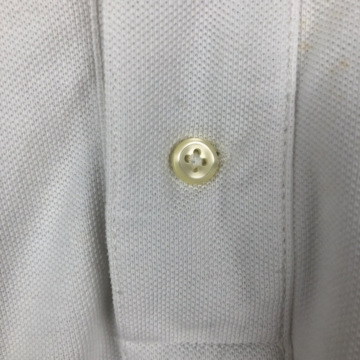 Ralph Lauren POLO RALPH LAUREN CUSTOM FIT Big Pony Short Sleeve Polo Shirt Men's XL cotton white type Vintage Second Hand