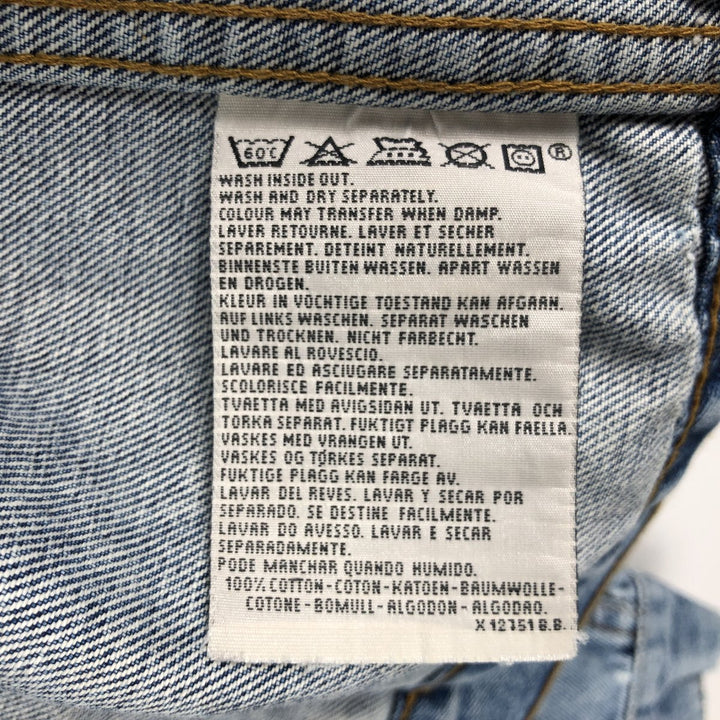 90'S Levi's 70503-0216 Denim Jacket, Men's Size XL, Vintage cotton blue type Vintage Second Hand