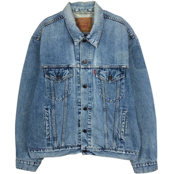 90'S Levi's 70503-0216 denim jacket, denim jacket, men's size L, vintage cotton blue type Vintage Second Hand