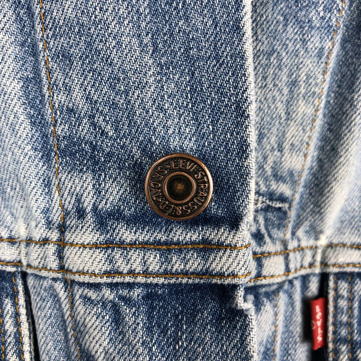 90'S Levi's 70503-0216 denim jacket, denim jacket, men's size L, vintage cotton blue type Vintage Second Hand