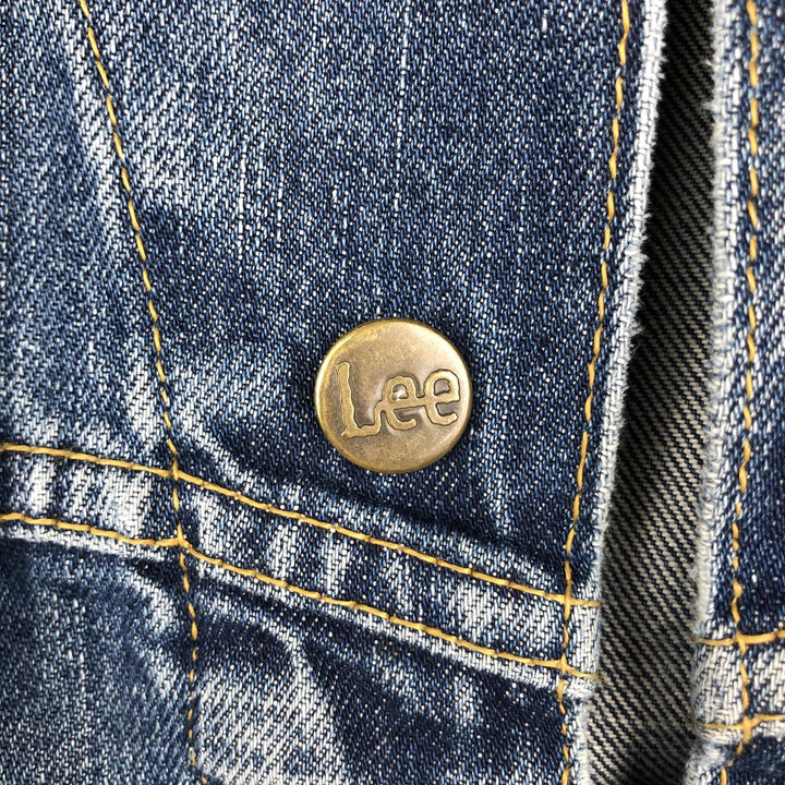 ~90'S Lee Denim Jacket (Men's Size L equivalent) Vintage cotton navy blue type Vintage Second Hand