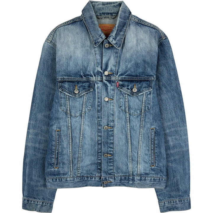 Levi's plain denim jacket with logo patch, made in China, size M (equivalent to men's M), lightweight, long sleeves. unclear Blue type light blue Vintage Second Hand