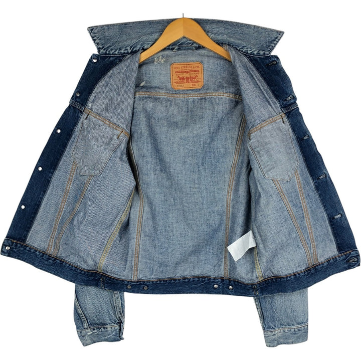 Levi's 72530 0050 Euro Model Denim Jacket (Men's Size M) cotton blue type Vintage Second Hand