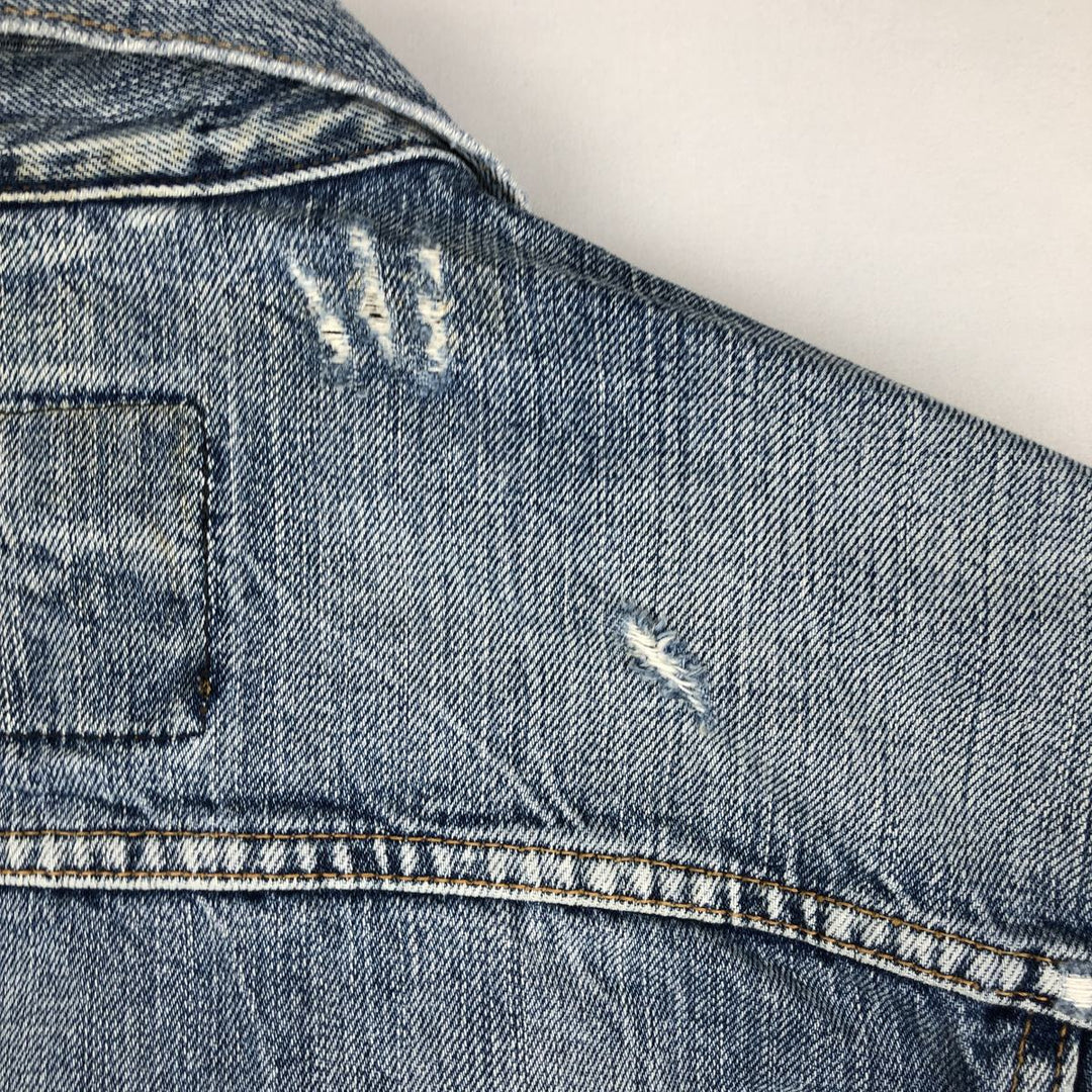 Levi's 72530 0050 Euro Model Denim Jacket (Men's Size M) cotton blue type Vintage Second Hand