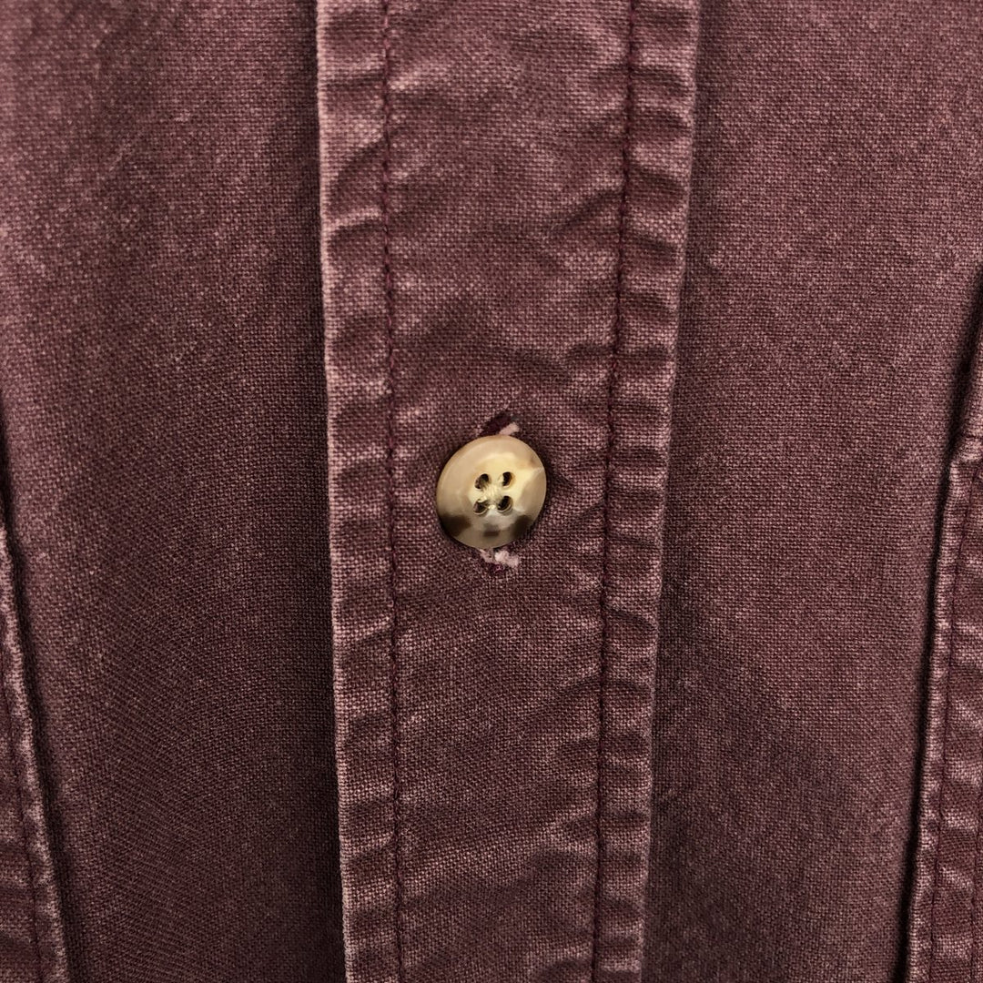 Carhartt Long Sleeve Button Down Work Shirt Men's XL unclear brown type Vintage Second Hand