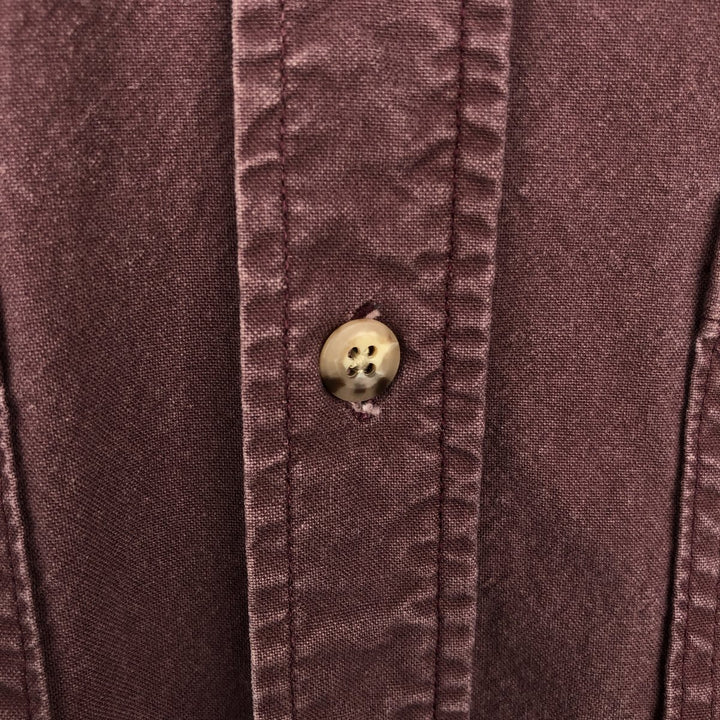 Carhartt Long Sleeve Button Down Work Shirt Men's XL unclear brown type Vintage Second Hand
