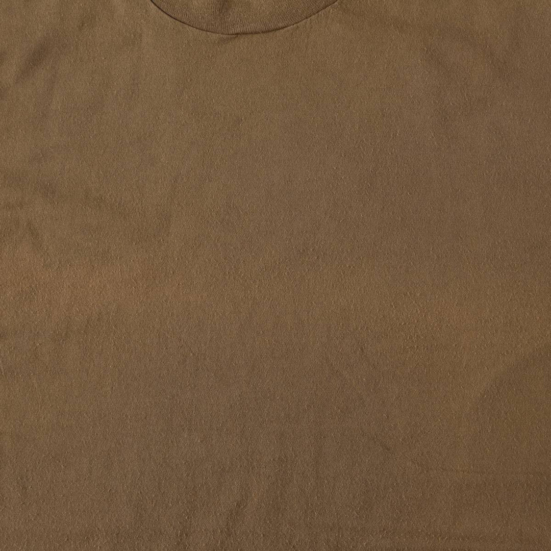 90'S Fruit of the Loom plain T-shirt, made in the USA, men's size L, vintage cotton brown type Vintage Second Hand