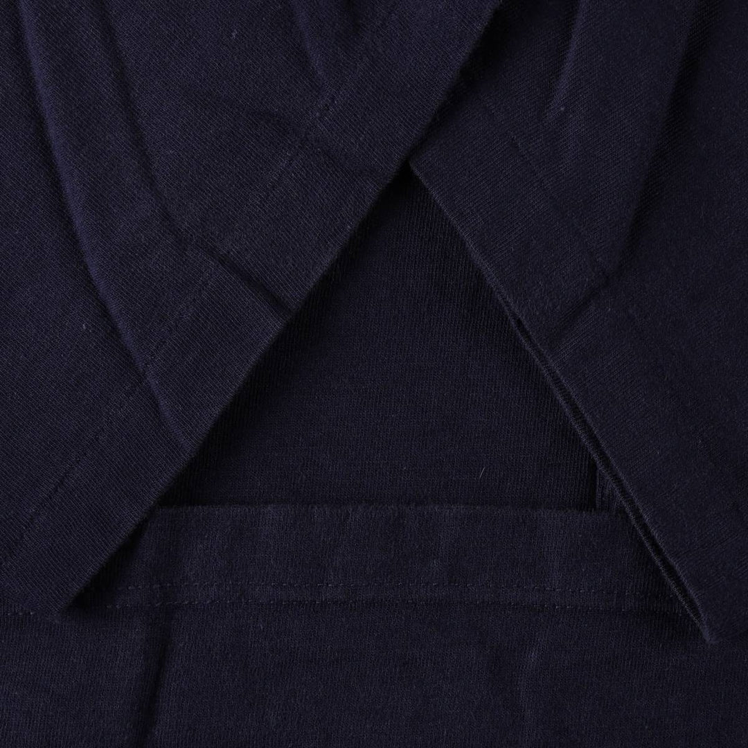 90'S Town Craft Plain Pocket T-Shirt, Made in USA, Men's XL equivalent, Vintage cotton navy blue type Vintage Second Hand