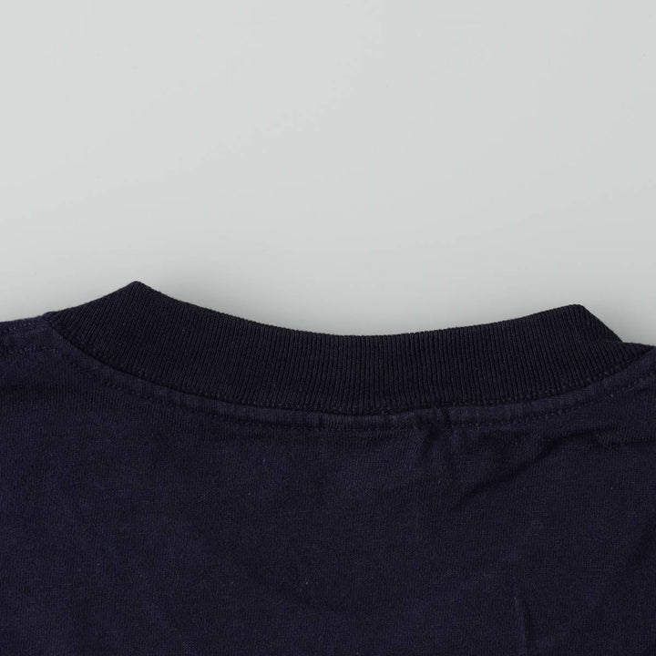 90'S Town Craft Plain Pocket T-Shirt, Made in USA, Men's XL equivalent, Vintage cotton navy blue type Vintage Second Hand
