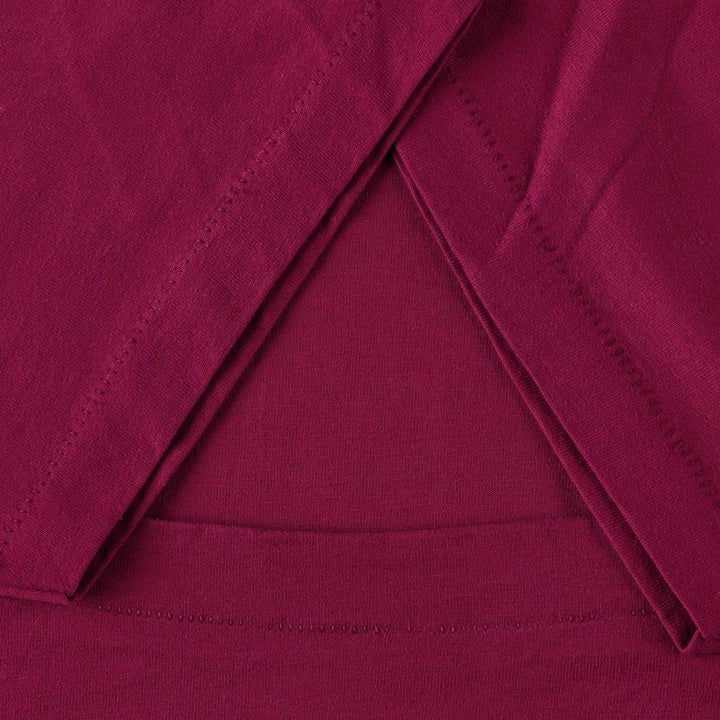 90'S BVD Plain Pocket T-Shirt Made in USA Men's XL Vintage cotton wine-red Vintage Second Hand