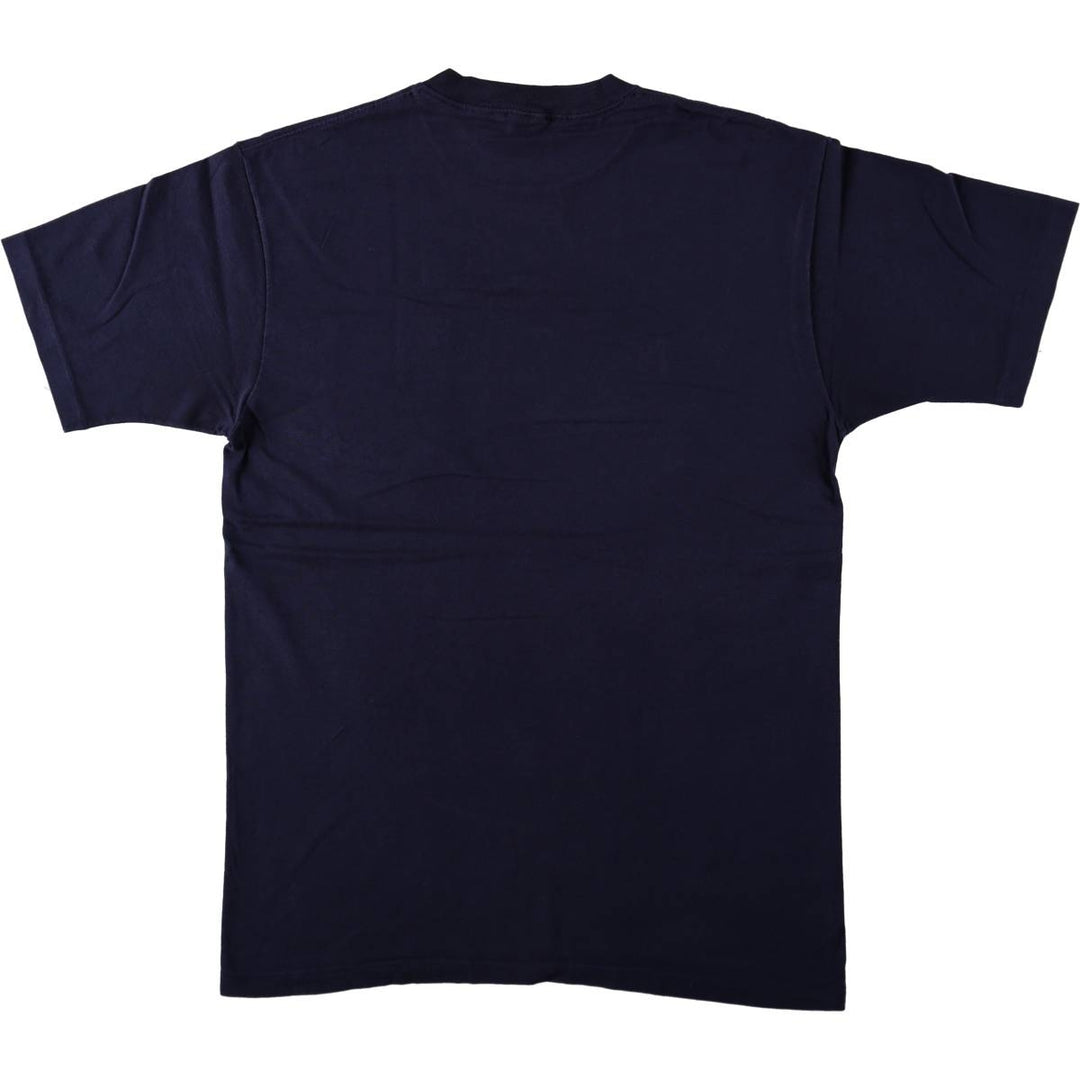 90'S Town Craft Plain Pocket T-Shirt, Made in USA, Men's XL equivalent, Vintage cotton navy blue type Vintage Second Hand